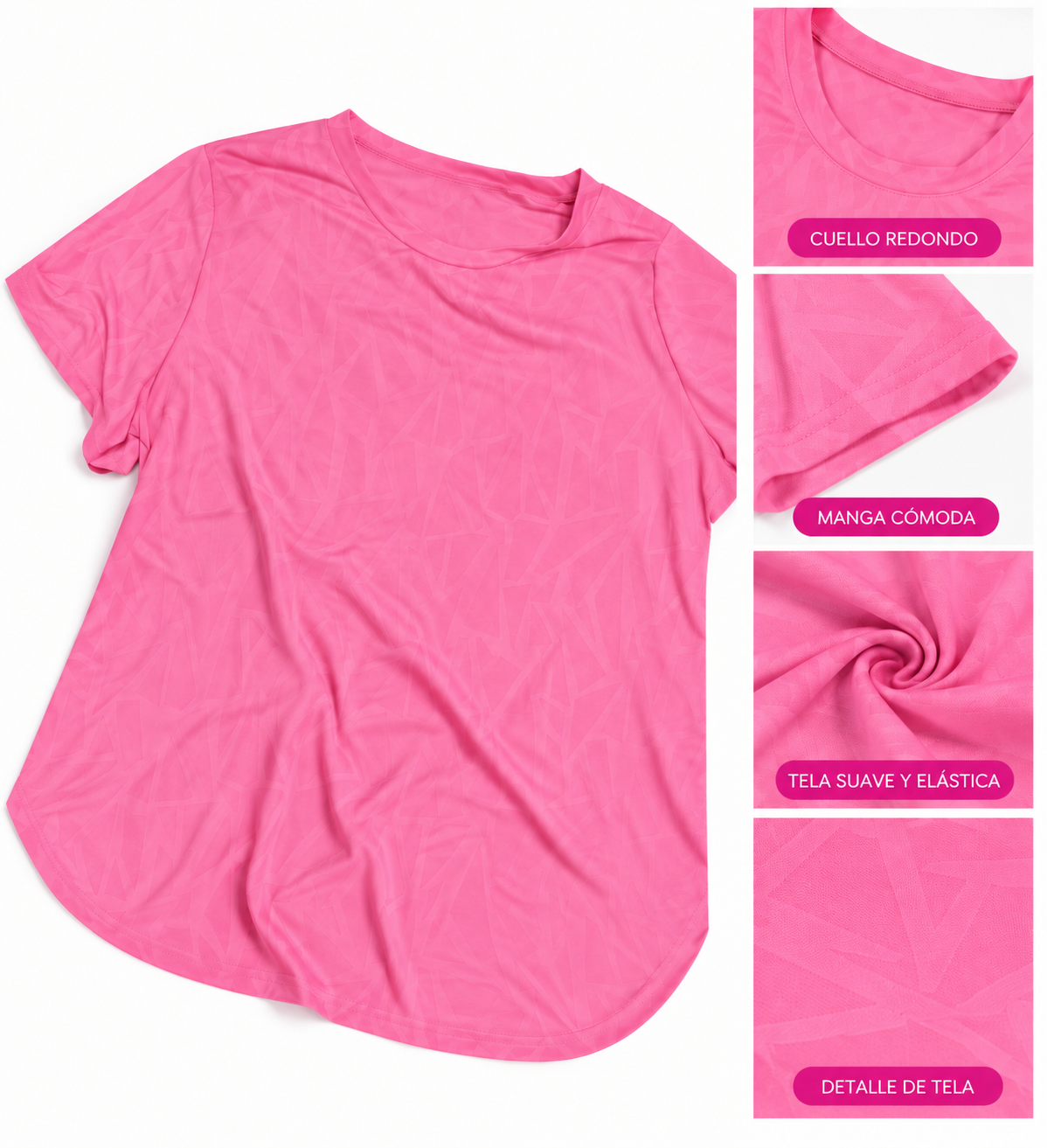 Polera Sport Diva Rosada